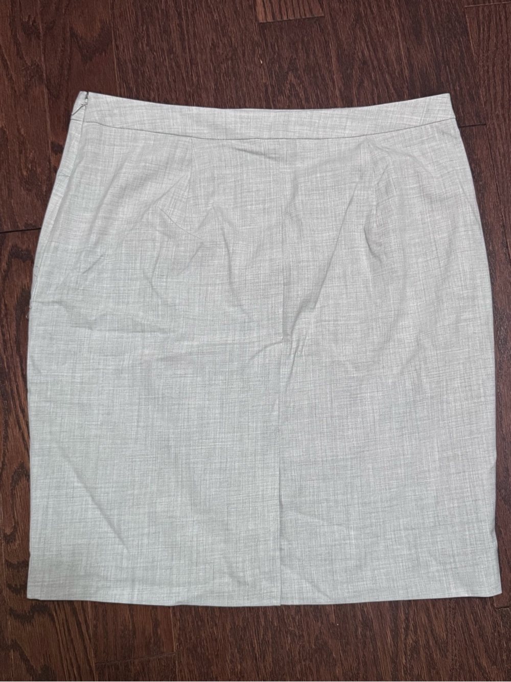 The Limited Light Gray Textured Pencil Skirt